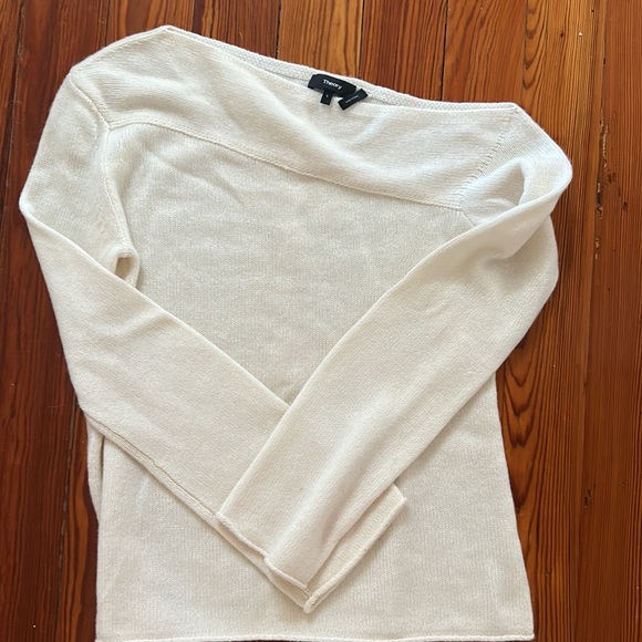 Theory Women's Asymmetric Cashmere Pullover - Picture 4 of 5